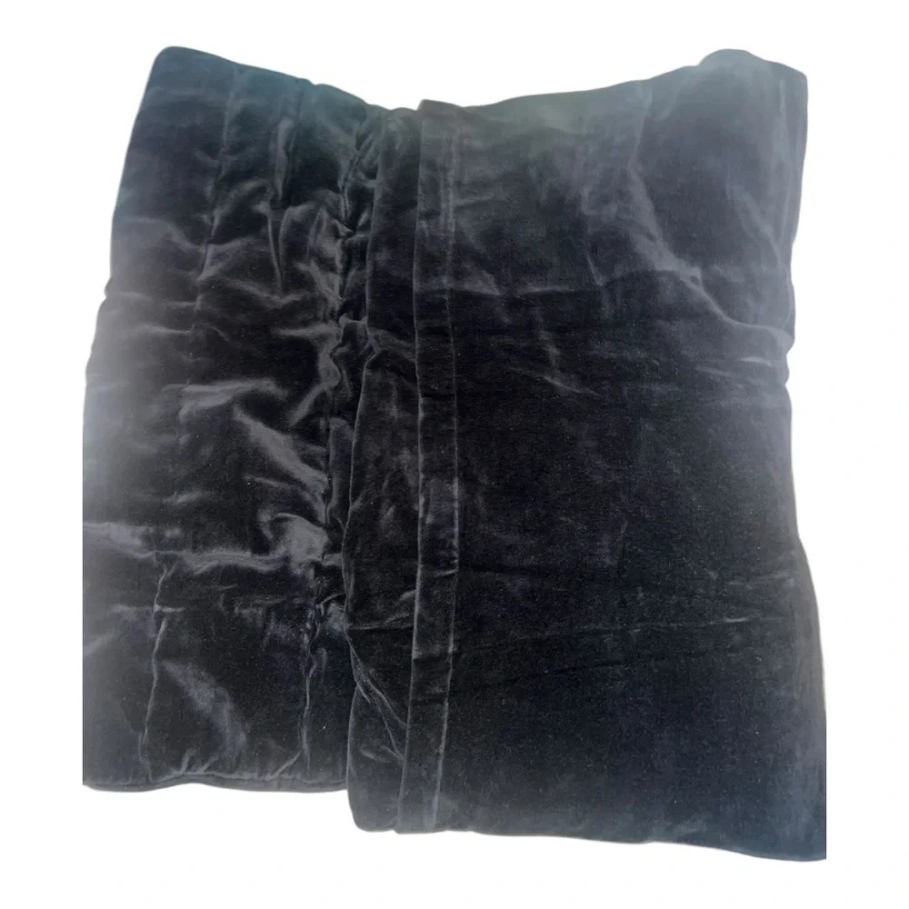 ✅New! Restoration Hardware ORGANIC COTTON VELVET WIDE CHANNEL Standard SHAM Set